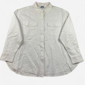 Future Collective Reese Blutstein White Button-Up Shirt – Women’s Large